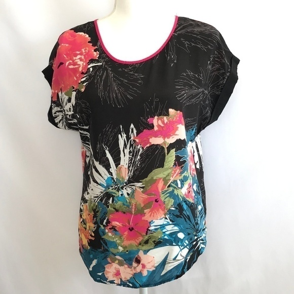 *4/$20* Cato Multi Color Floral Blouse Top - Picture 1 of 8